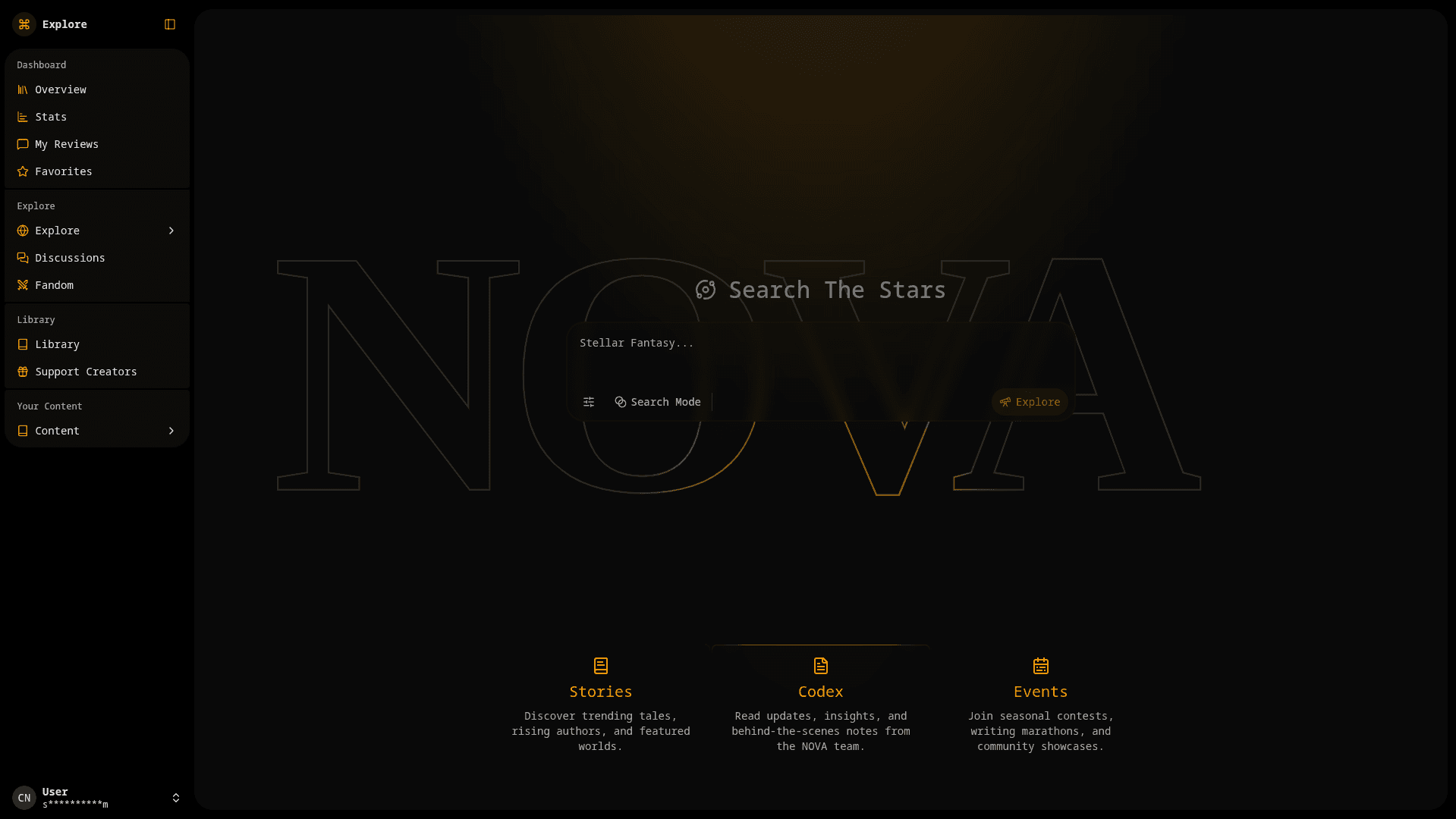 Image of reader interface